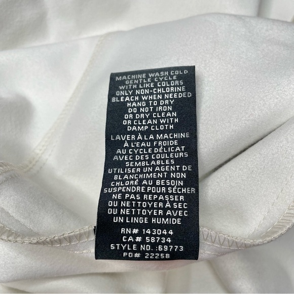 7 For All Mankind Beige Faux Leather Button Up Long Jacket Trench Coat Large - Picture 8 of 11